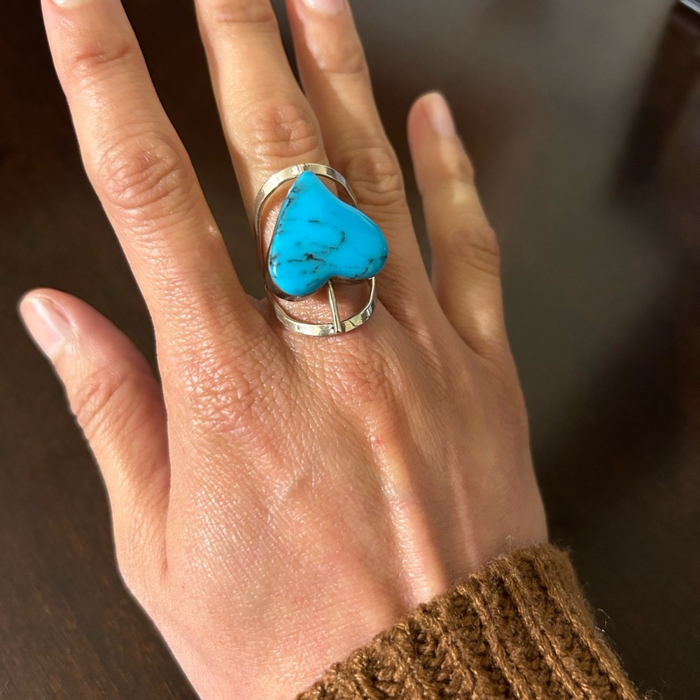 Double Sided Sterling Silver Ring - image 6